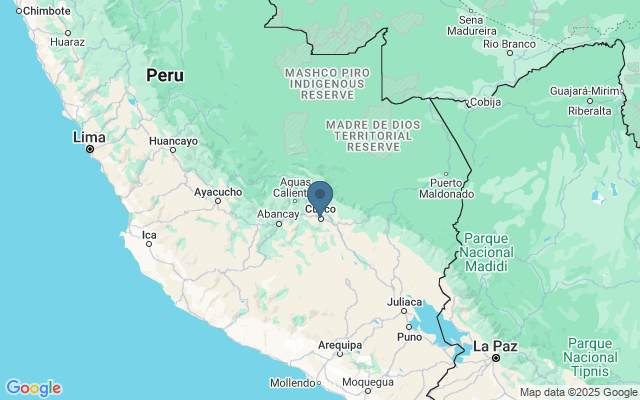 Kaart met locatie ChocoMuseo Cusco